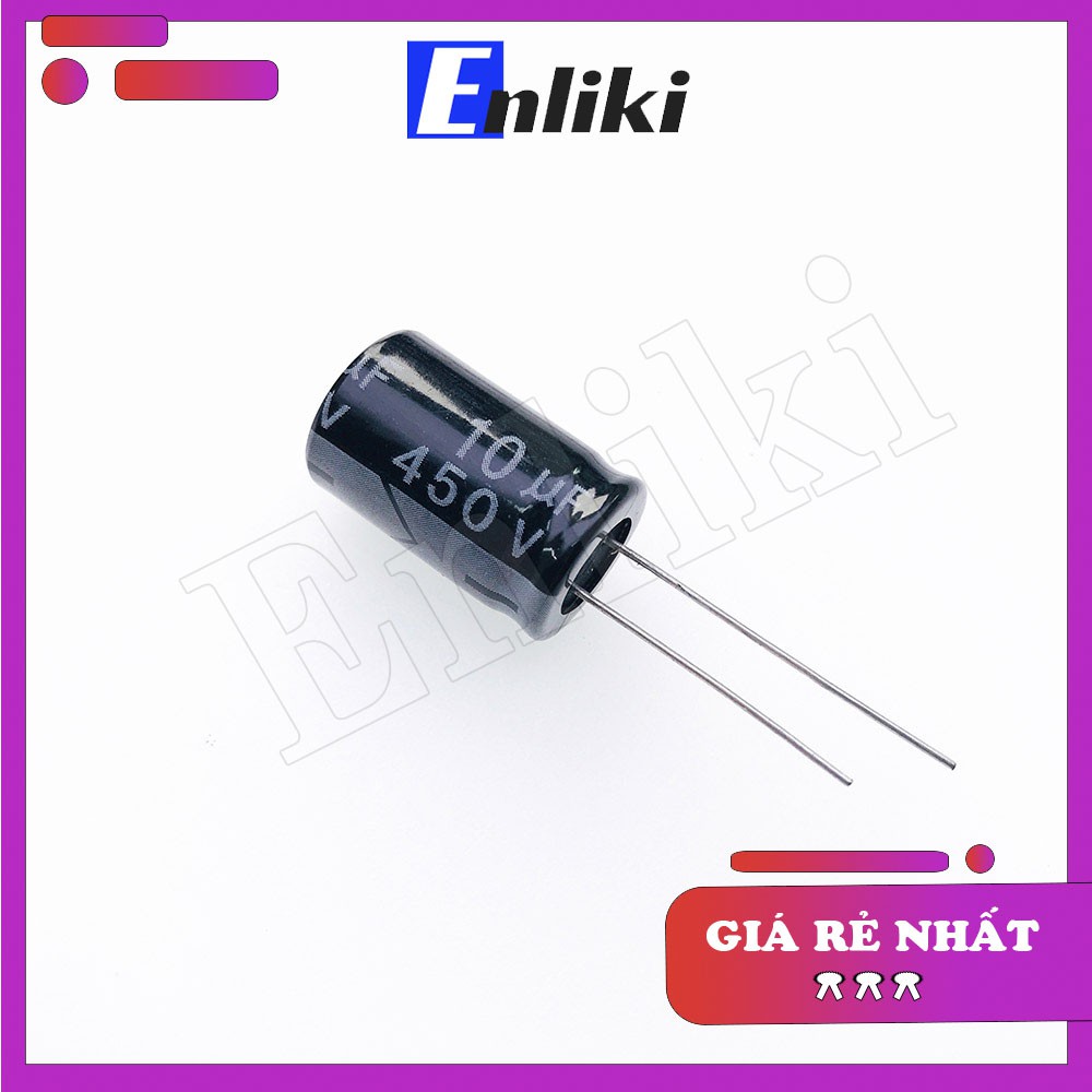 Tụ 10uF 450V kích thước 13x21mm