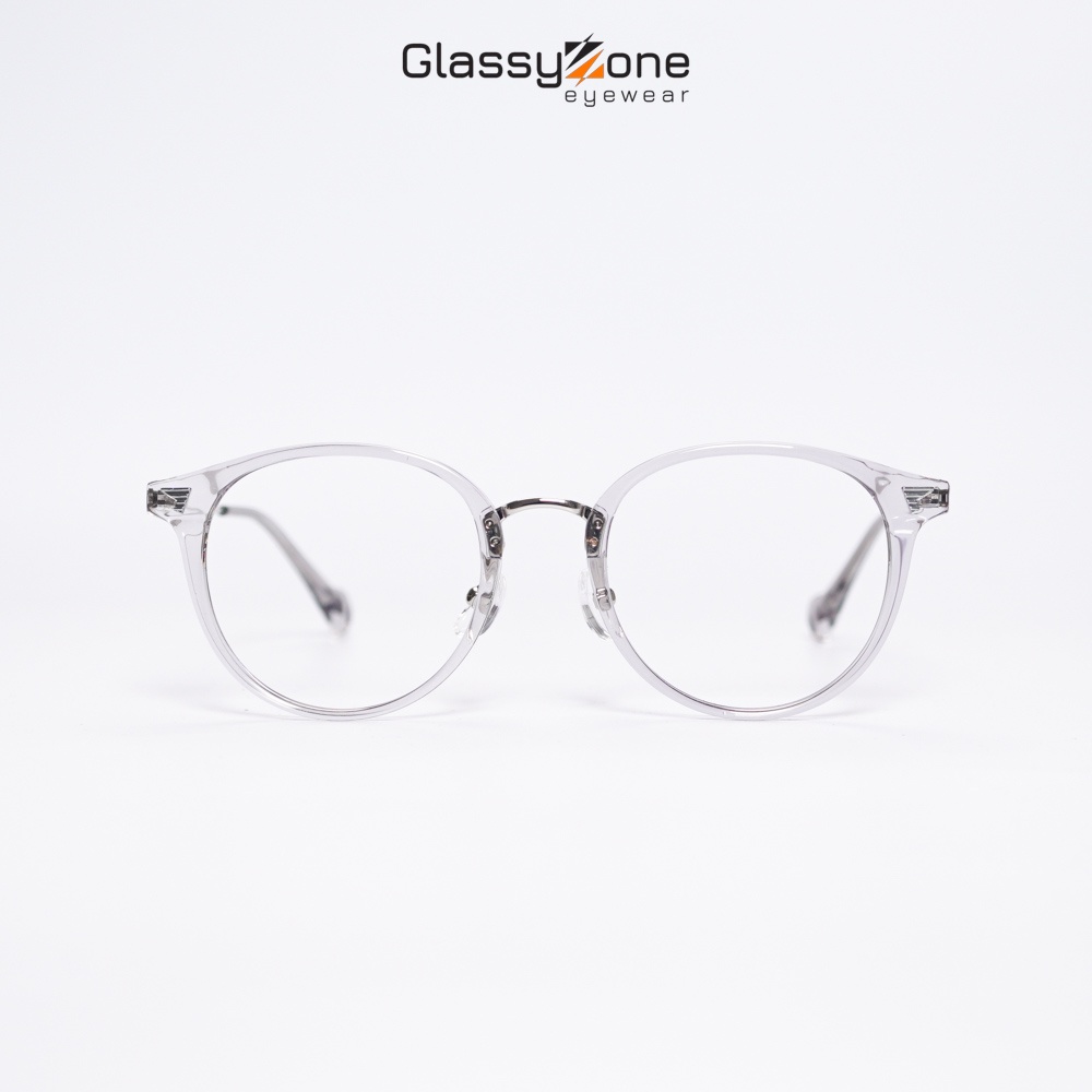 Gọng kính cận, Mắt kính giả cận nhựa dẻo Form tròn Uniex Nam Nữ Mila- GlassyZone