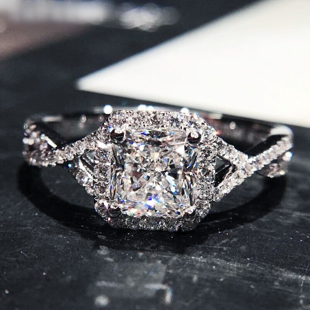 Nhẫn ĐíNh Đá Zircon Sang TrọNg Cho Nữ