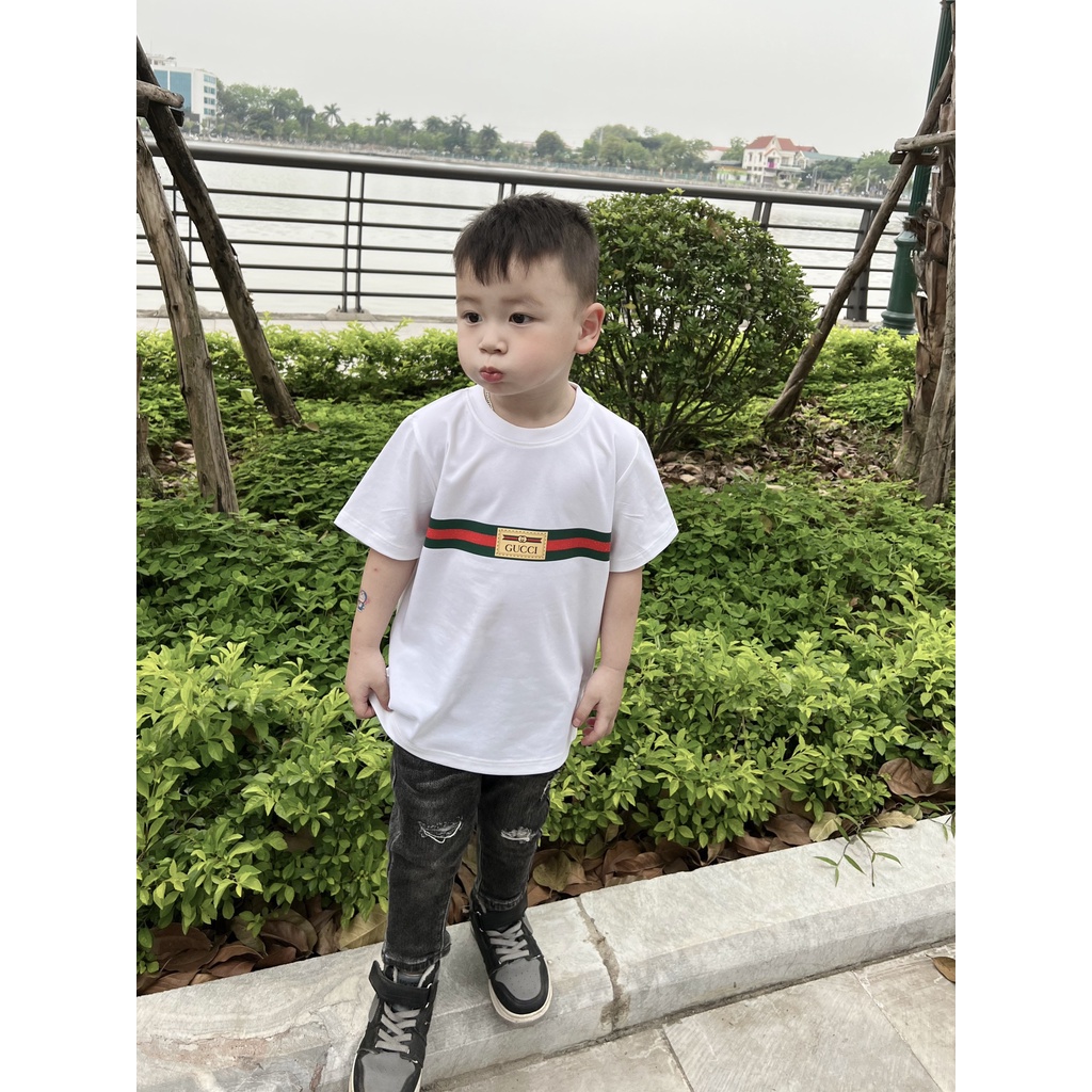 Áo thun Gucci domon cho bé , áo phông trẻ em unisex ,Kid_genZ