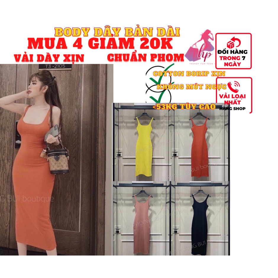 Váy đầm 2 dây bản nữ maxi dài body thun cotton borip xịn quốc dân màu trắng đen sang chảnh dự tiệc VD149