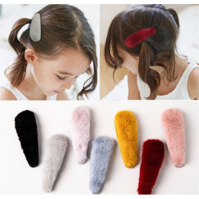 Kẹp tóc mái lông siêu mịn