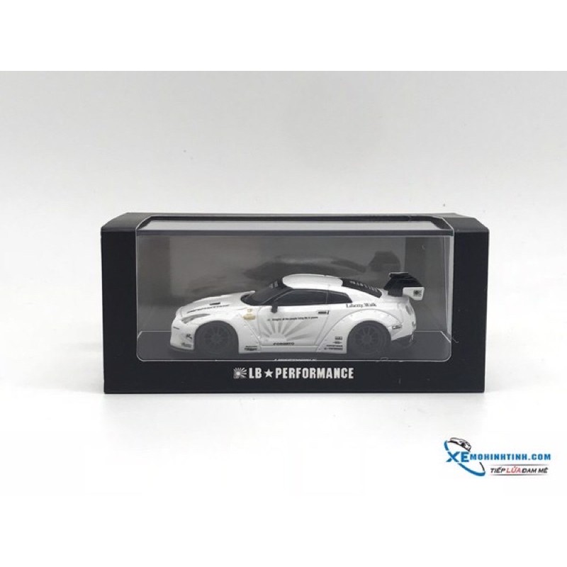 Xe Mô Hình Nissan GTR- R35 LB 1:64 Liberty Walks ( Trắng )