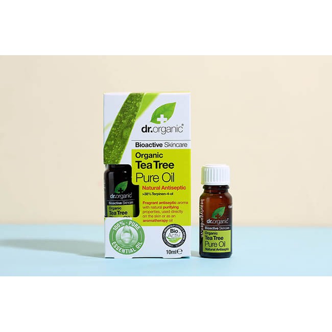 Tinh dầu tràm + sữa rửa mặt tràm trà Dr. Organic