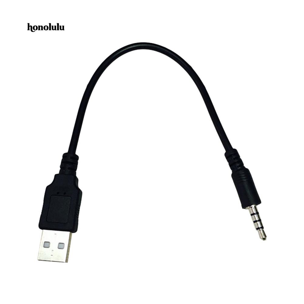 Cáp chuyển đổi âm thanh 3.5mm sang USB AUX cho xe ô tô