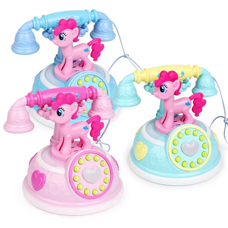 [Ready Stock] Điện thoại phát nhạc âm nhạc phong cách My Little Pony đồ chơi giáo dục phát triển cho trẻ em