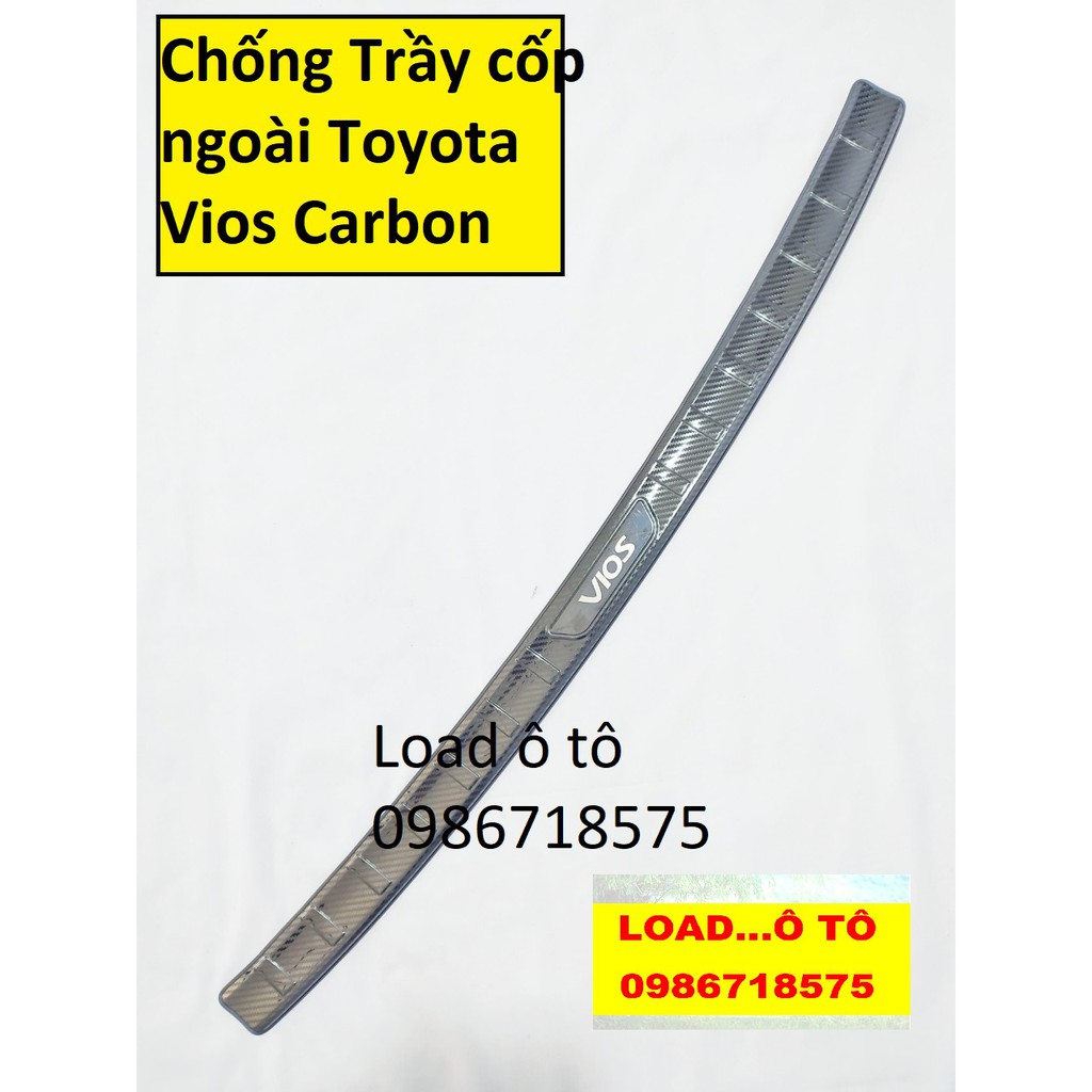 Chống Trầy Cốp Toyota Vios 2023-2019 Vân Carbon Cao Cốp trong, ngoài