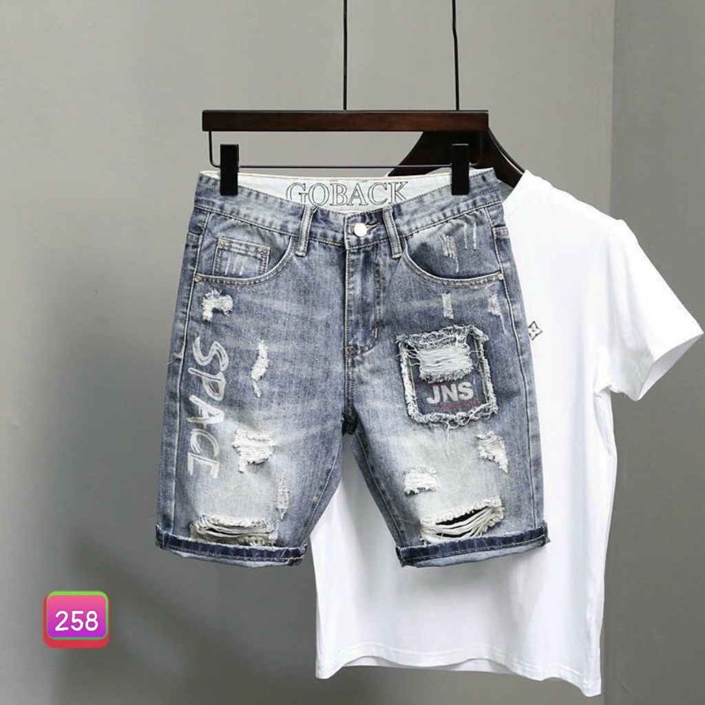 Quần Short Jeanm,  Đùi Rin Nam Co Giãn 4 chiều M59