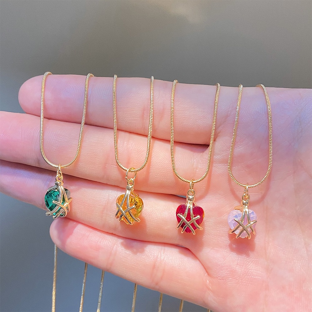 Vòng cổ Mặt Hình Lâu Đài Búp Bê Barbie Đính Đá Thời Trang Cho Nữ