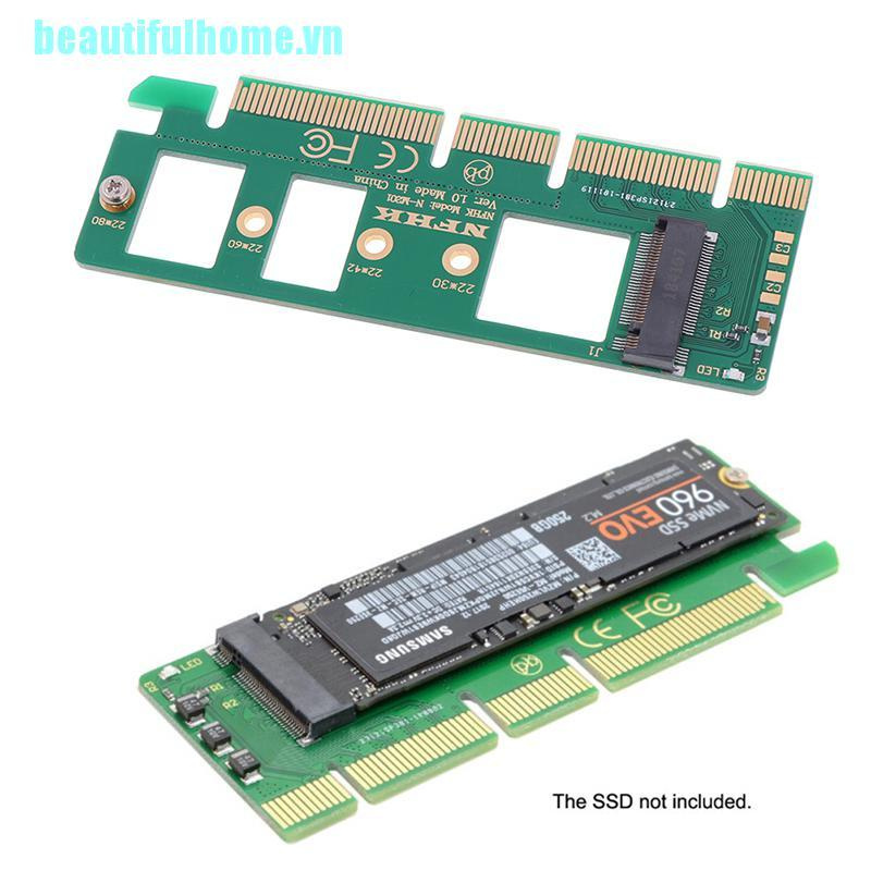 Card Chuyển Đổi Nvme M.2 Ngff Ssd Sang Pci-E Pci Express 3.0 16x X4