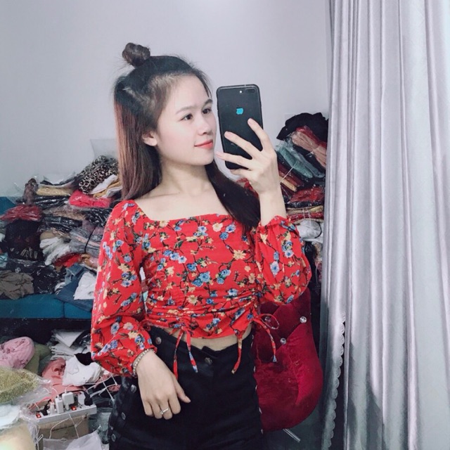 ÁO HOA RÚT 2 BÊN