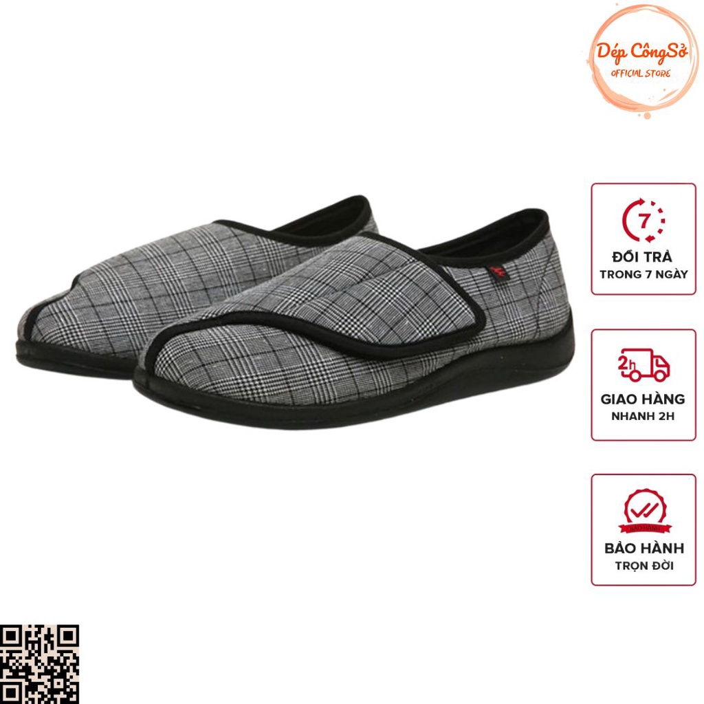 Giày Vải Cho Người Bệnh Tiểu Đường Người Cao Tuổi Detaunisex Mã TIDU04