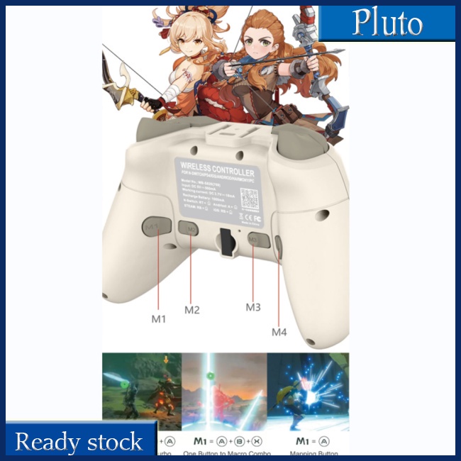 Mới Tay Cầm Chơi Game S820 Có Kết Nối Bluetooth Cho NS Switch Android IOS PS4 PC