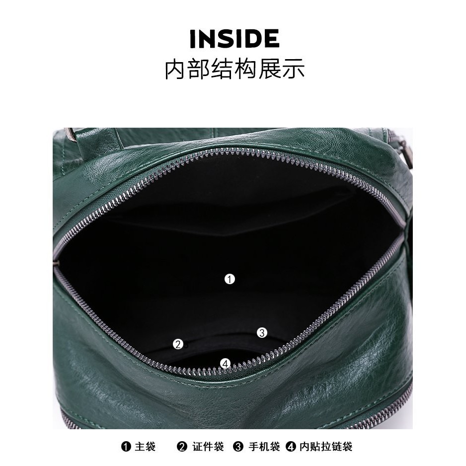 Túi xách kiêm balo hàng Quảng Châu, da PU cực dày, chống nước A043