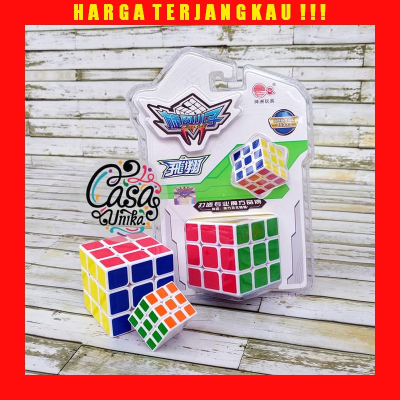 Bộ Đồ Chơi Rubik 3x3 - 3x3 X 3 - Gói 2 Trong 1 Tiêu Chuẩn & Mini Cho Bé