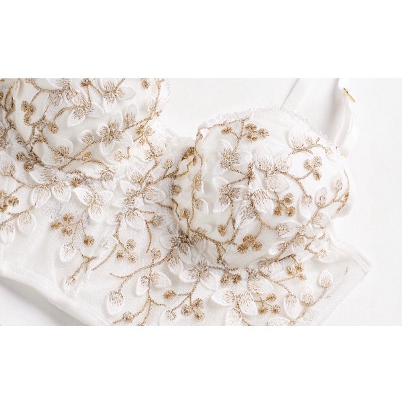DUNEA Set Áo Ngực &amp; Quần Lót Nữ Thêu Ren Mới