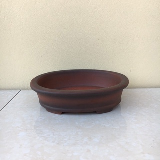 Chậu bonsai Oval mini đất nung gốm Bát tràng 1 size BM-42 -hm