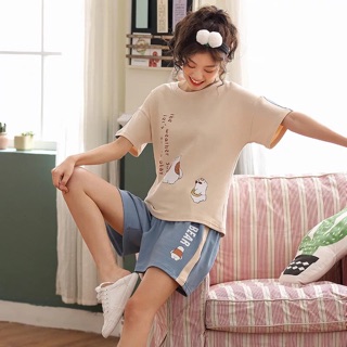 Bộ cotton nữ mùa hè hàng đẹp