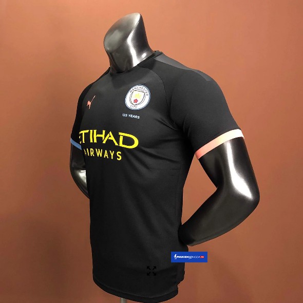 Áo đấu Man City sân khách 2019-2020 đen, áo Manchester City đen sân khách 2019/2020 - Bản SF (Thái Lan)