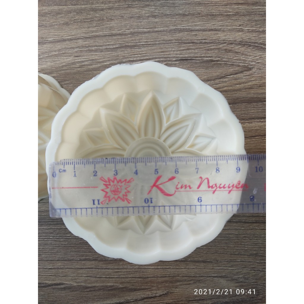 BỘ HAI KHUÔN LÀM RAU CÂU TRUNG THU HÌNH HOA HƯỚNG DƯƠNG 10 CM