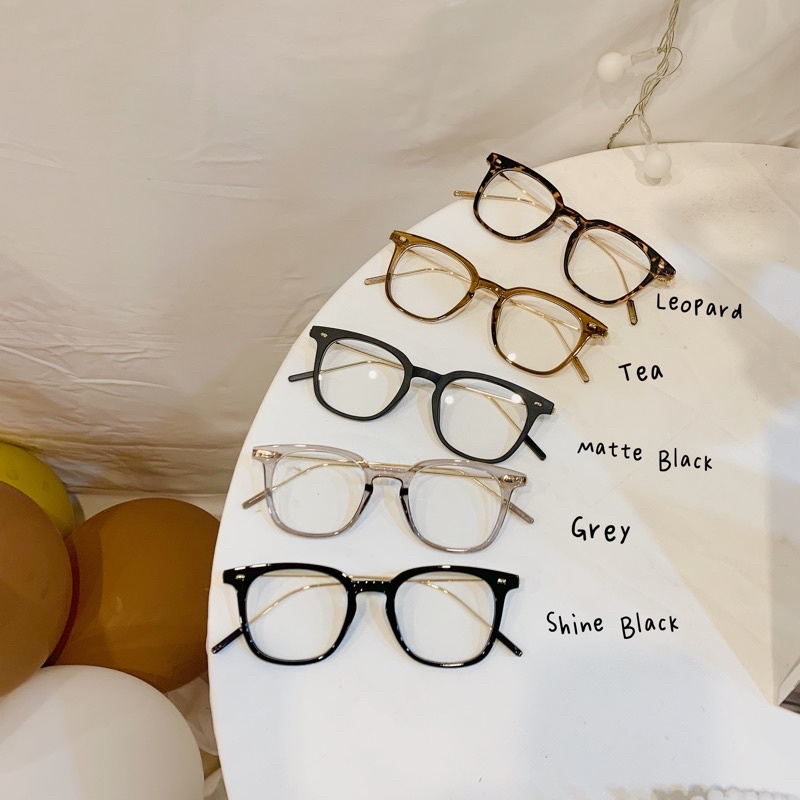 Gọng kính ⚡️𝐇𝐚̀𝐧𝐠 𝐥𝐨𝐚̣𝐢 𝟏⚡️ vuông Booster càng kim loại GMBT lọc ánh sáng xanh Hồng Cao Nấm Eyewear