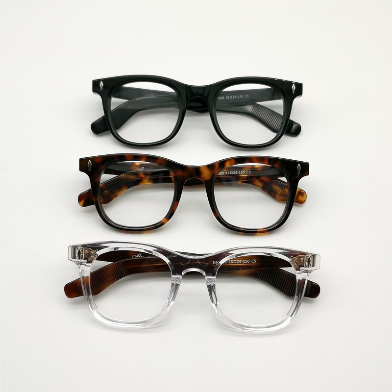 Kính Mát Tròng Vuông Trong Suốt Ba Chiều Có Đinh Tán NN0038 Thời Trang 2022