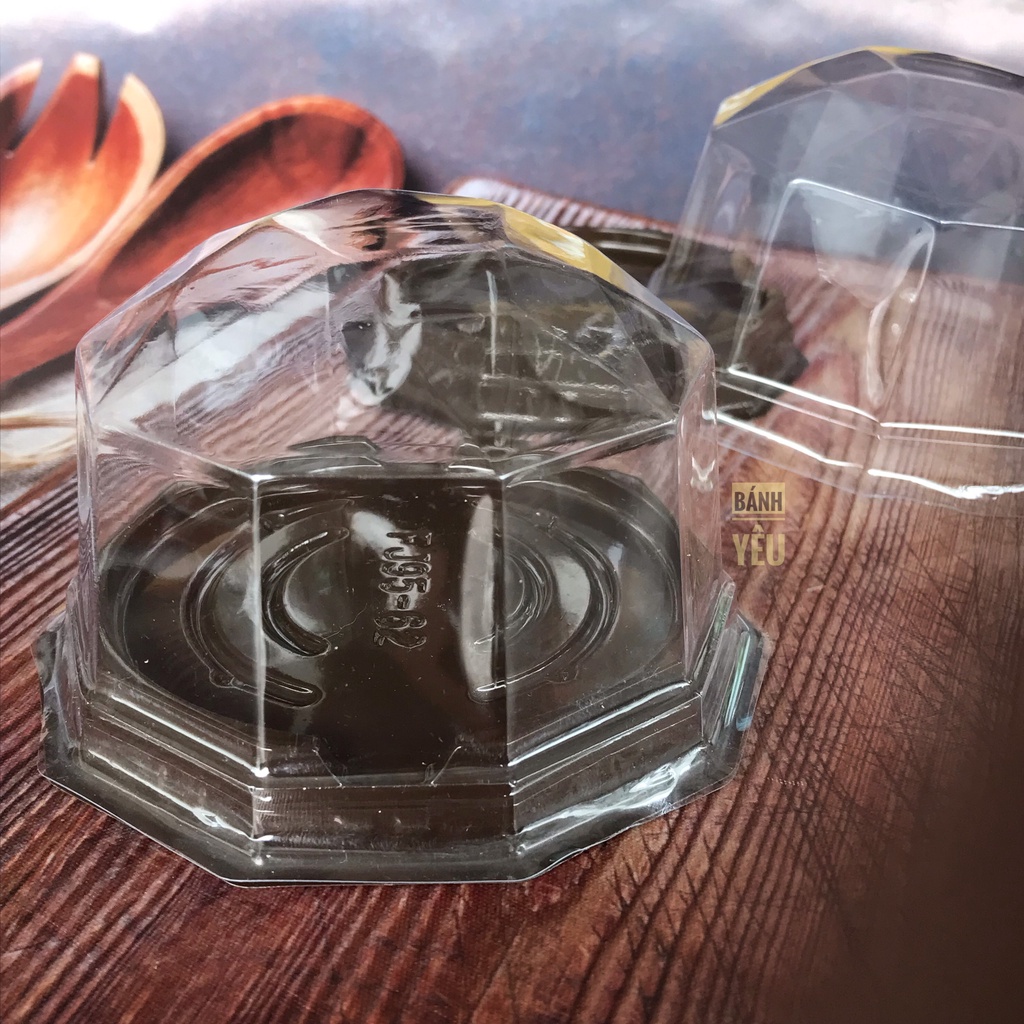 Bộ 10 Hộp Nhựa Kim Cương Đế Đen FG95-62/ Hộp bát giác đế đen tròn