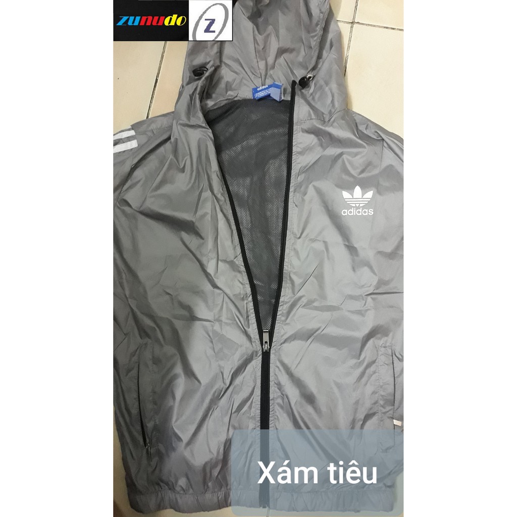 Áo khoác Adidas siêu thời trang, dù hai lớp mềm mịn, lót lưới, chống nắng, chống nước, đa dạng màu sắc [ nữ mặc được ]