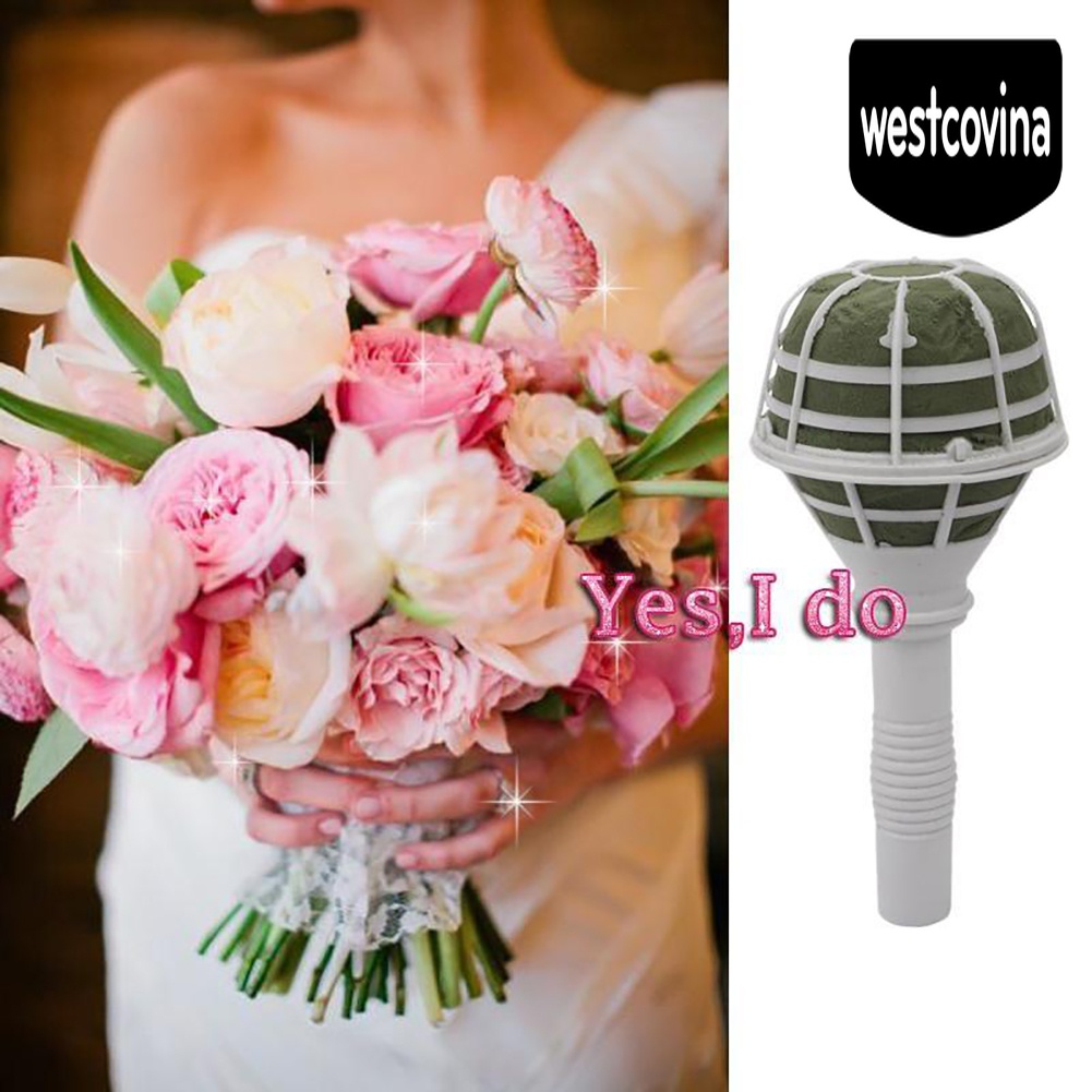 [Hot]☀ Tay Cầm Mút Xốp Trang Trí Bó Hoa Cưới DIY