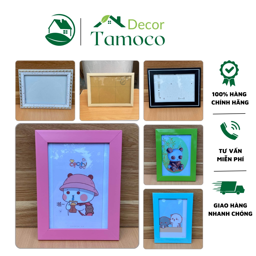 Khung ảnh treo tường đẹp giá rẻ mặt Mika A4, A5, a3, (15x10), (18x13) và nhiều màu sắc