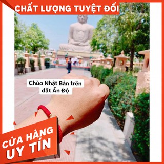 ( hàng chuẩn )Vòng Tay Chỉ Đỏ Mix Trầm Hương Tự Nhiên May Mắn, lộc lá