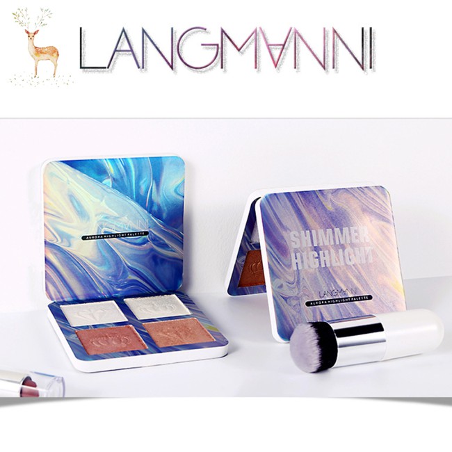 (Hàng Mới Về) Bảng Phấn Mắt 4 Màu Nhũ Lì Sắc Gradient Kháng Nước Lâu Trôi | BigBuy360 - bigbuy360.vn