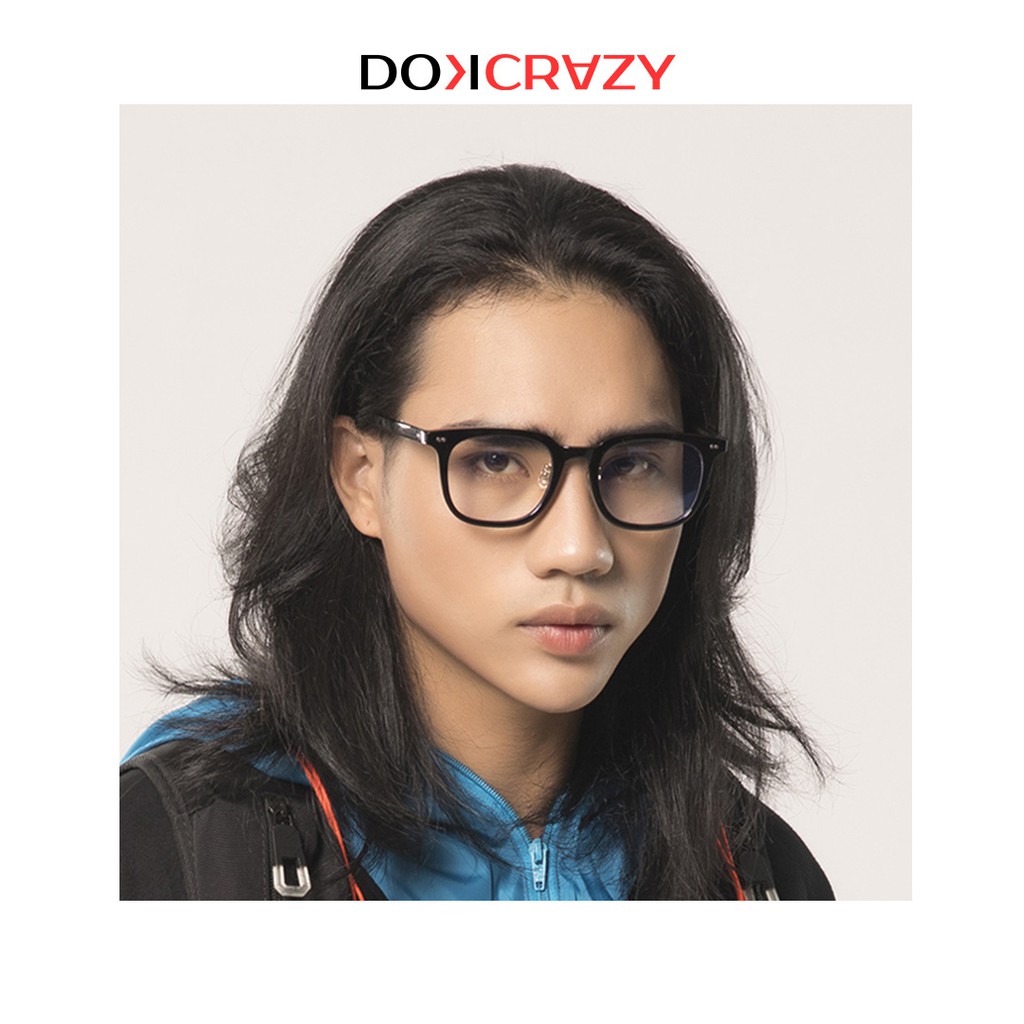 Gọng kính vuông nam nữ NICOS local brand DOKCRAZY mắt giả cận không độ thời trang cao cấp style retro hot trend Hàn Quốc | BigBuy360 - bigbuy360.vn