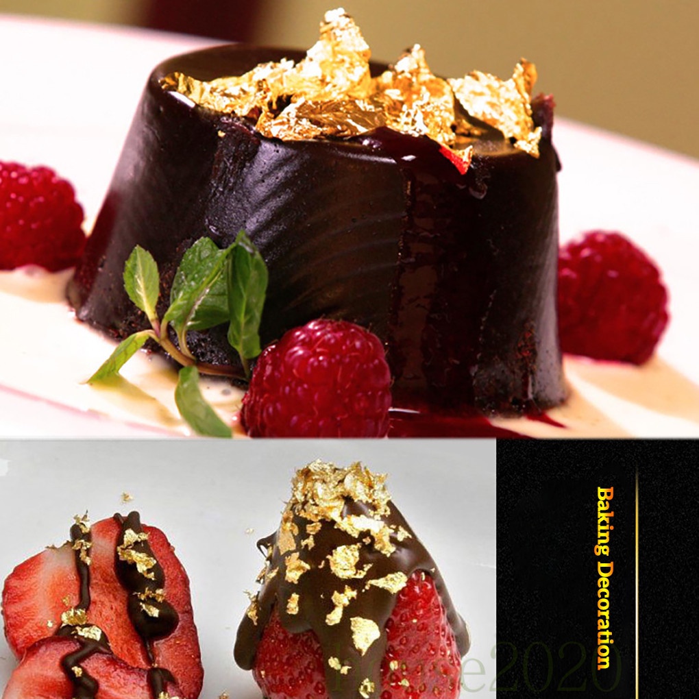 Cuộn giấy lá vàng 10g dùng trang trí hộp quà