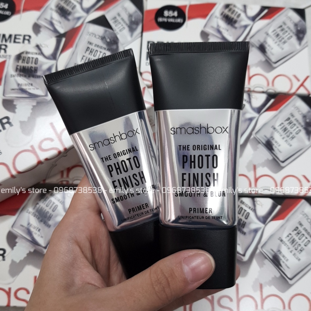 Set 2 tuýp kem lót kiềm dầu, mờ lỗ chân lông của Smashbox Primer Air Duo