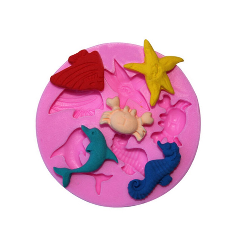 1 Khuôn Làm Bánh / Sô Cô La / Bãi Biển Silicone