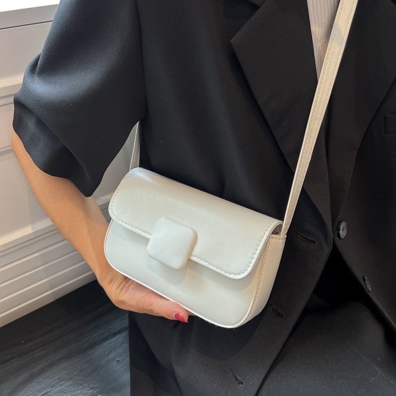 Túi Đeo Vai Hình Vuông Nhỏ Màu Trơn Kiểu Dáng Đơn Giản Thời Trang Mùa Hè NB00099