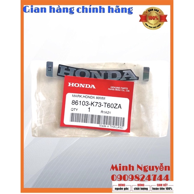 Tem chữ honda mặt nạ wave 125i chính hãng honda
