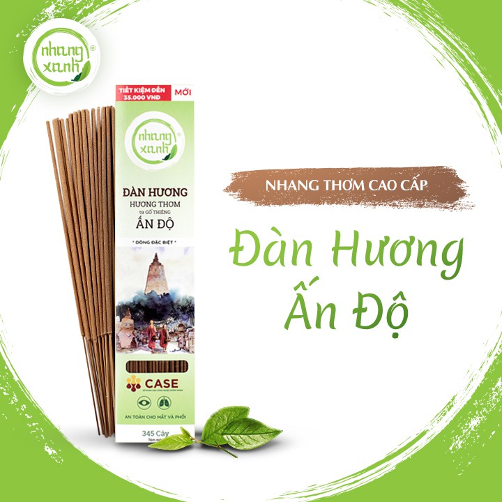 Nhang Xanh Đàn Hương - 40cm - 500g - Nhang Thiền