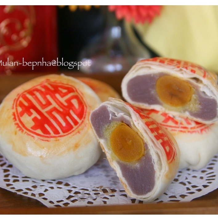Bánh pía Đ2 KHOAI MÔN SẦU RIÊNG - Taro &amp; Durian Pia Cake D2 360g