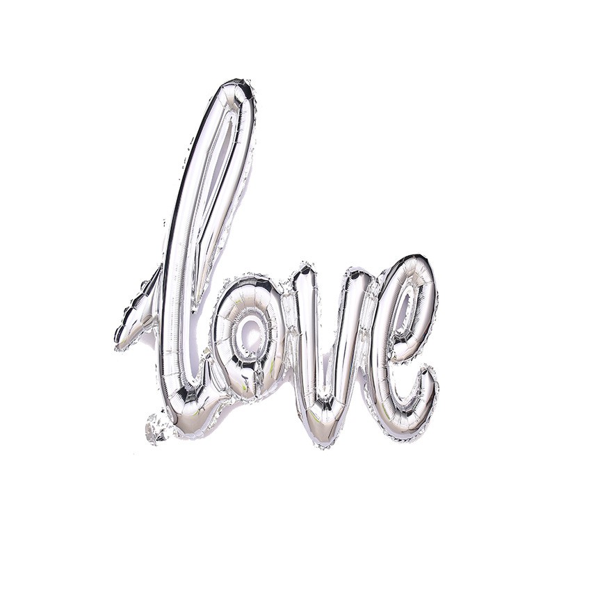 Bóng Chữ Love Trang Trí Tiệc Cưới, Sinh Nhật, Party Nhiều Màu
