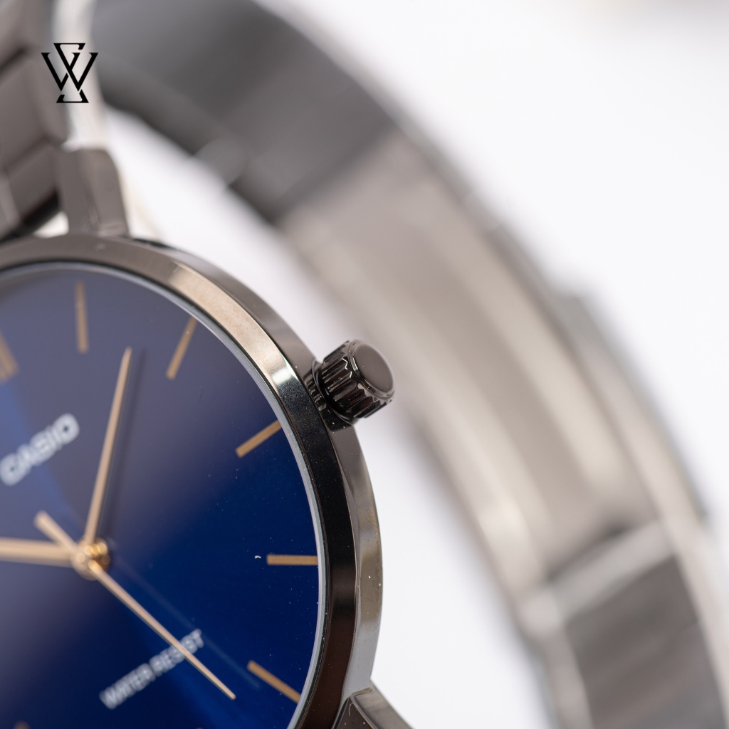 Đồng Hồ Quartz Nam Casio WATCHSTORE MTP-VT01B-2BUDF Thiết Kế Kính Khoáng 40mm, Dây Kim Loại, Vỏ Thép Không Gỉ