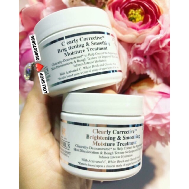 [Date2023] Kiehls Kem Dưỡng Trắng Da kiehls (Kiehl's Clearly Corrective Brightening &amp; Smoothing Moisture Treatment)