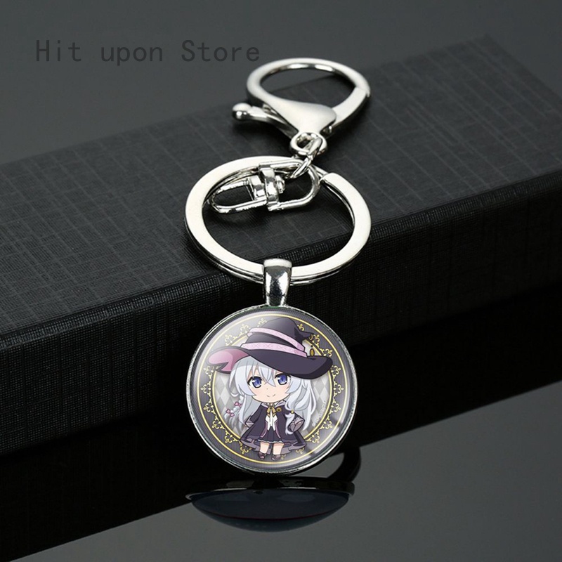Móc Chìa Khóa Bằng Acrylic Hình Phù Thủy Elonite's Voyage Elaina Dùng Làm Quà Tặng Cho Fan Hâm Mộ