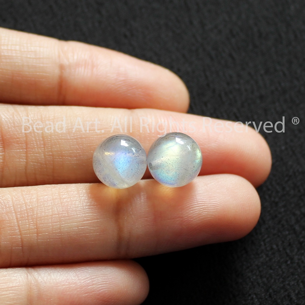 8MM Labradorite Ánh Cầu Vồng Loại AB, Đá Phối Vòng Tay Phong Thuỷ, Chuỗi Hạt, Mọi Cung Mệnh S50 - Bead Art