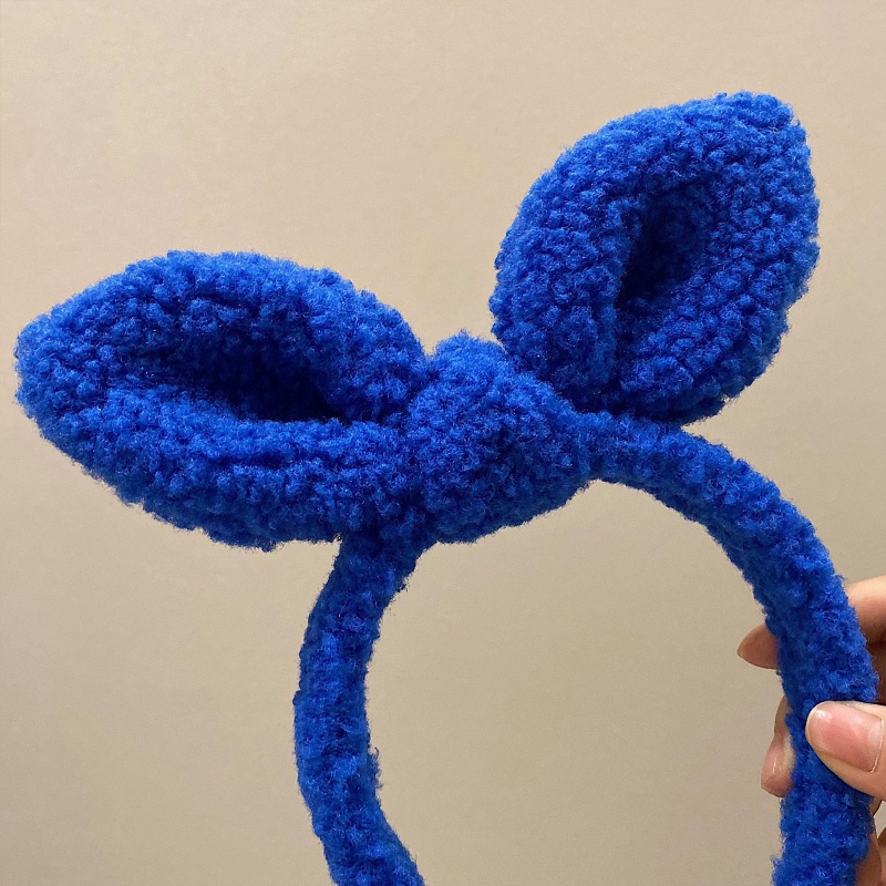 Băng Đô Tai Thỏ Phối Lông Xù Hoạt Hình Dành Cho Trang Điểm / Rửa Mặt / Biểu Diễn Sân Khấu