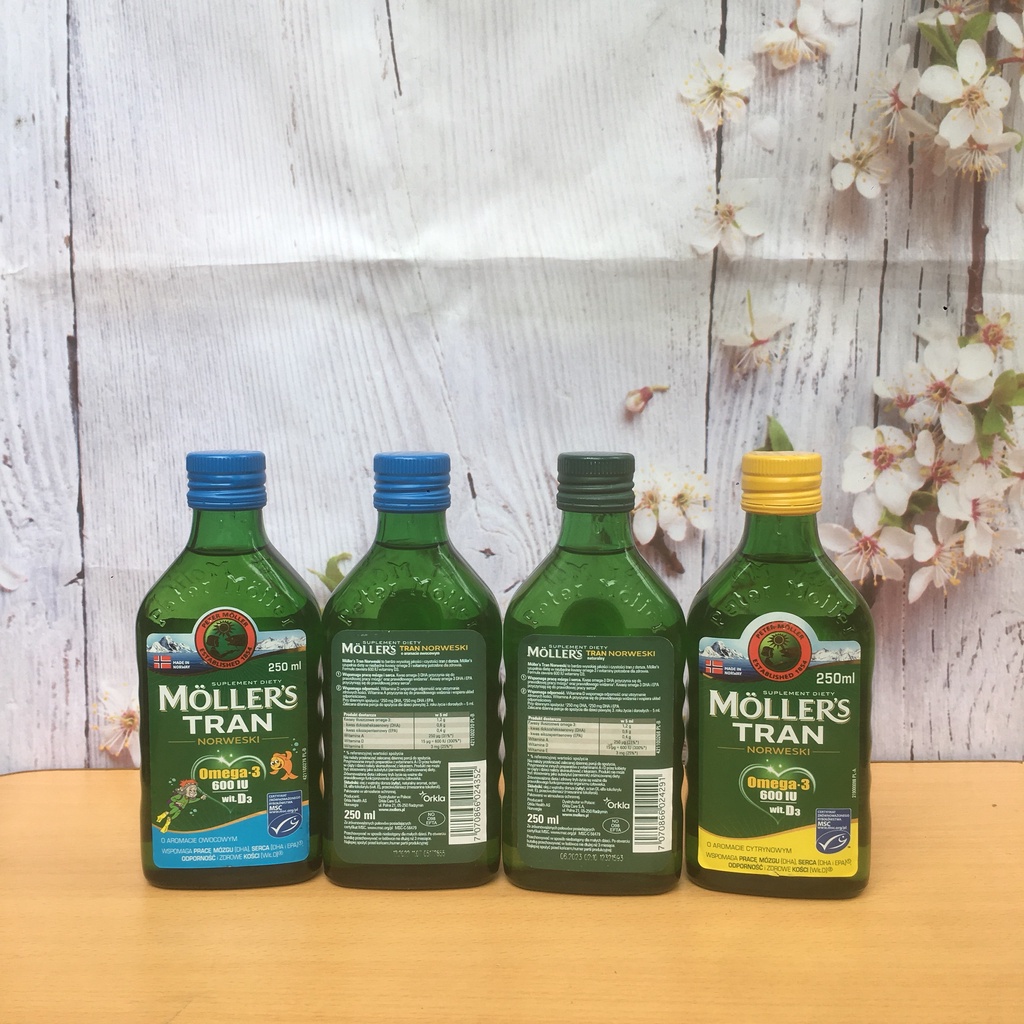 Dầu gan cá tuyết Omega 3 DHA Moller's Tran