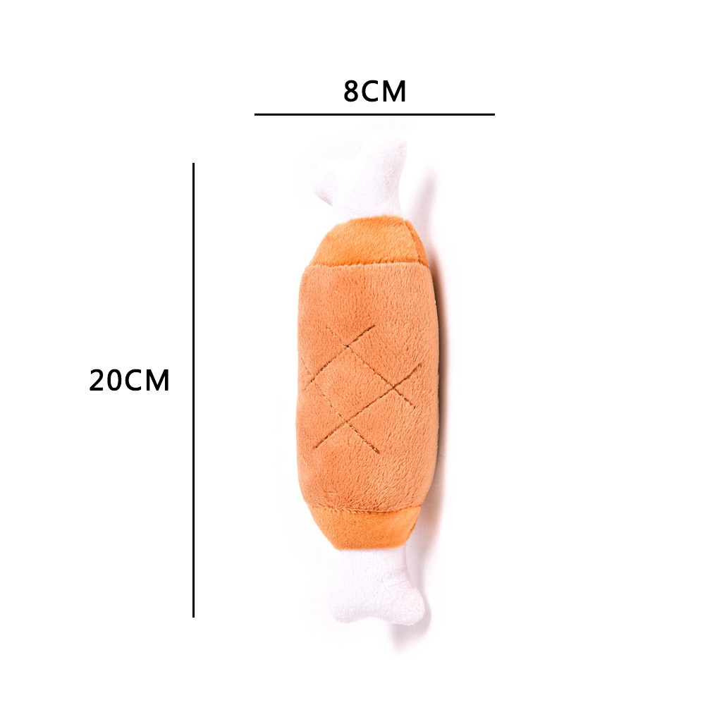 Khúc xương nhồi bông có âm thanh dễ thương xinh xắn cho thú cưng