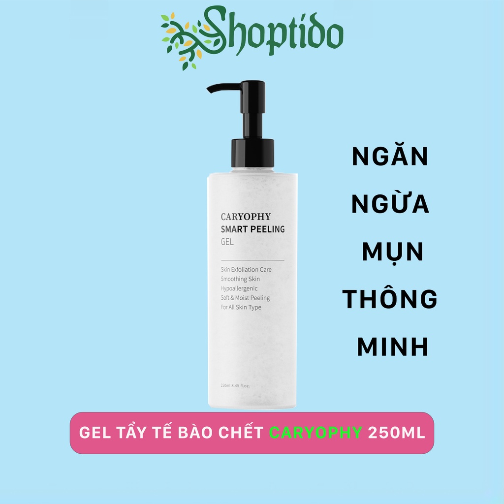 Gel tẩy tế bào chết mặt Caryophy thông minh ngăn ngừa và giảm mụn 250 ml NPP Shoptido