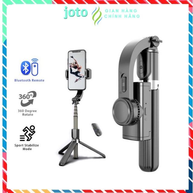 Gậy chụp ảnh Chống Rung Gimbal l08, Có Bluetooth,tương thích các dòng điện thoại ,JOTO